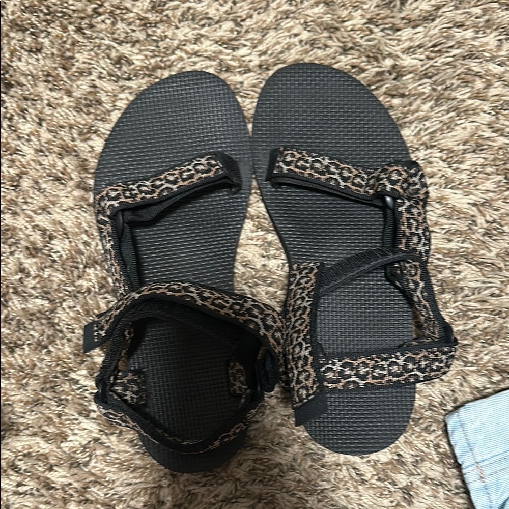 Teva Black and Brown Adventure Sandals